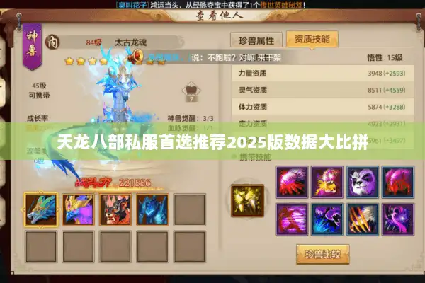 天龙八部私服首选推荐2025版数据大比拼