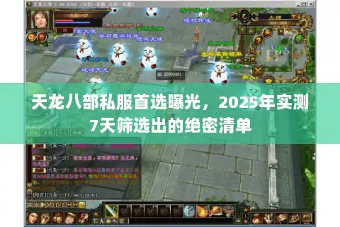 天龙八部私服首选曝光，2025年实测7天筛选出的绝密清单