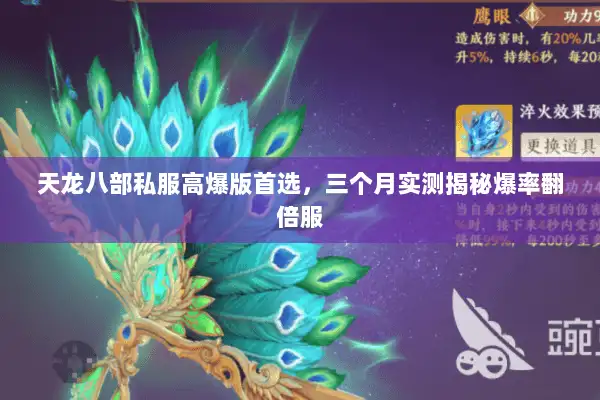天龙八部私服高爆版首选，三个月实测揭秘爆率翻倍服