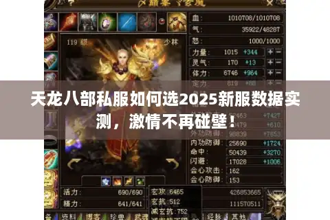 天龙八部私服如何选2025新服数据实测,激情不再碰壁! 天龙八部私服如何选2025新服数据实测,激情不再碰壁!