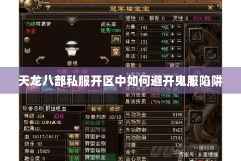 天龙八部私服开区中如何避开鬼服陷阱 天龙八部私服开区中如何避开鬼服陷阱