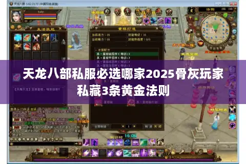天龙八部私服必选哪家2025骨灰玩家私藏3条黄金法则