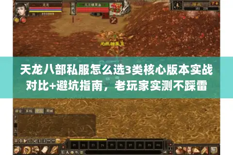 天龙八部私服怎么选3类核心版本实战对比+避坑指南，老玩家实测不踩雷