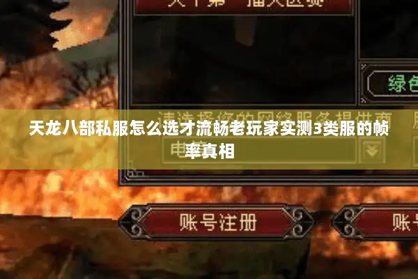 天龙八部私服怎么选才流畅老玩家实测3类服的帧率真相