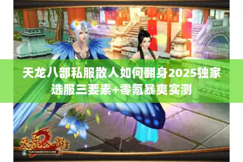 天龙八部私服散人如何翻身2025独家选服三要素+零氪暴爽实测