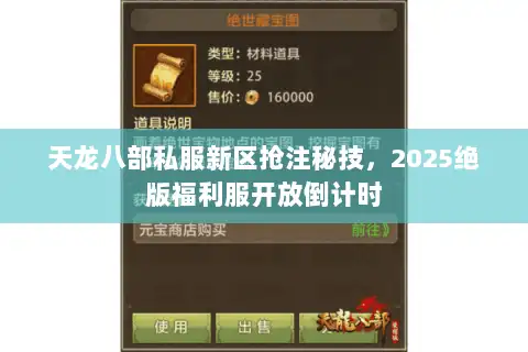 天龙八部私服新区抢注秘技，2025绝版福利服开放倒计时