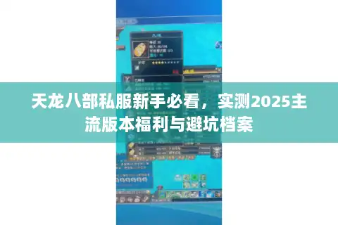 天龙八部私服新手必看，实测2025主流版本福利与避坑档案