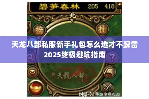 天龙八部私服新手礼包怎么选才不踩雷2025终极避坑指南