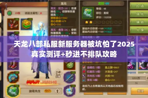 天龙八部私服新服务器被坑怕了2025真实测评+秒进不排队攻略