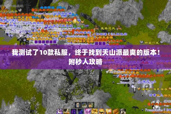 我测试了10款私服,终于找到天山派最爽的版本!附秒人攻略 我测试了10款私服,终于找到天山派最爽的版本!附秒人攻略