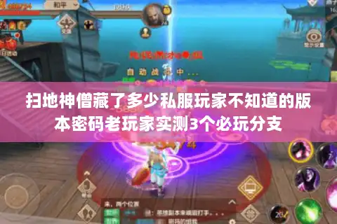 扫地神僧藏了多少私服玩家不知道的版本密码老玩家实测3个必玩分支 扫地神僧藏了多少私服玩家不知道的版本密码老玩家实测3个必玩分支