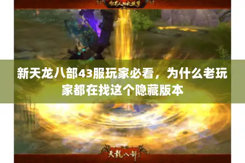 新天龙八部43服玩家必看,为什么老玩家都在找这个隐藏版本 新天龙八部43服玩家必看,为什么老玩家都在找这个隐藏版本