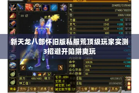 新天龙八部怀旧版私服荒顶级玩家实测3招避开陷阱爽玩 新天龙八部怀旧版私服荒顶级玩家实测3招避开陷阱爽玩