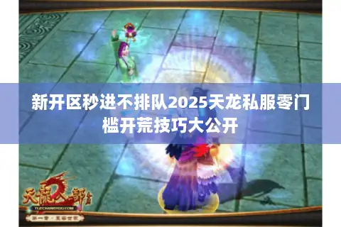 新开区秒进不排队2025天龙私服零门槛开荒技巧大公开