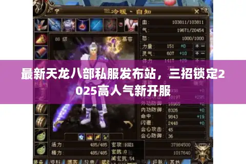 最新天龙八部私服发布站，三招锁定2025高人气新开服