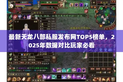 最新天龙八部私服发布网TOP5榜单，2025年数据对比玩家必看