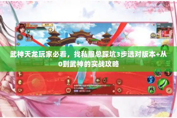 武神天龙玩家必看，找私服总踩坑3步选对版本+从0到武神的实战攻略