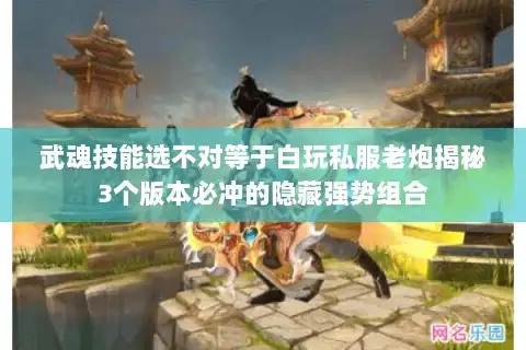 武魂技能选不对等于白玩私服老炮揭秘3个版本必冲的隐藏强势组合