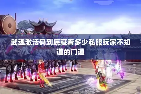 武魂激活码到底藏着多少私服玩家不知道的门道 武魂激活码到底藏着多少私服玩家不知道的门道