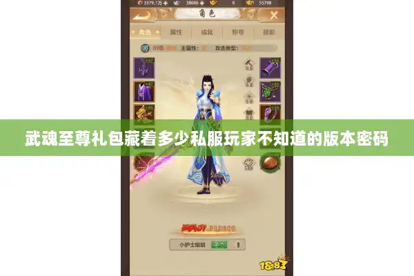 武魂至尊礼包藏着多少私服玩家不知道的版本密码
