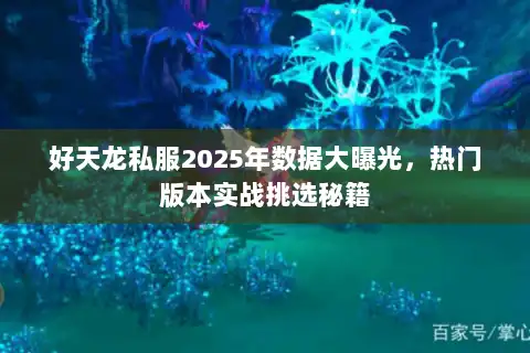 好天龙私服2025年数据大曝光，热门版本实战挑选秘籍