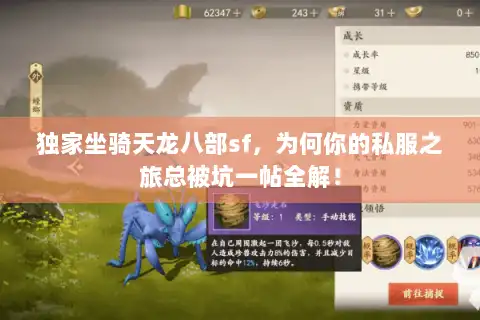 独家坐骑天龙八部sf,为何你的私服之旅总被坑一帖全解! 独家坐骑天龙八部sf,为何你的私服之旅总被坑一帖全解!