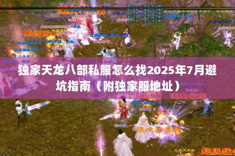 独家天龙八部私服怎么找2025年7月避坑指南（附独家服地址）