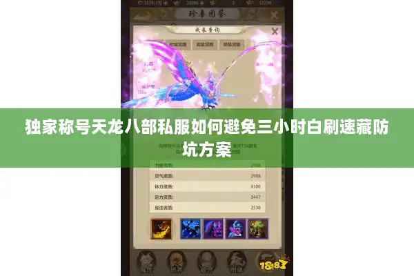 独家称号天龙八部私服如何避免三小时白刷速藏防坑方案