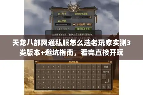 天龙八部网通私服怎么选老玩家实测3类版本+避坑指南,看完直接开玩 天龙八部网通私服怎么选老玩家实测3类版本+避坑指南,看完直接开玩
