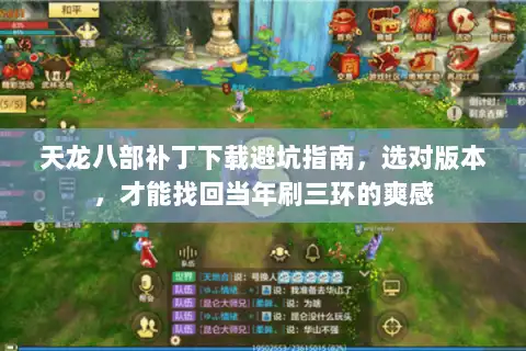 天龙八部补丁下载避坑指南，选对版本，才能找回当年刷三环的爽感