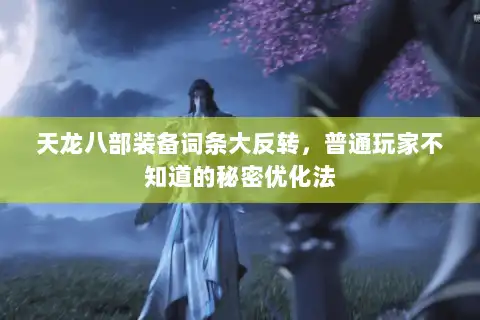 天龙八部装备词条大反转,普通玩家不知道的秘密优化法 天龙八部装备词条大反转,普通玩家不知道的秘密优化法