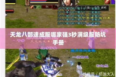 天龙八部速成服哪家强3秒满级服防坑手册
