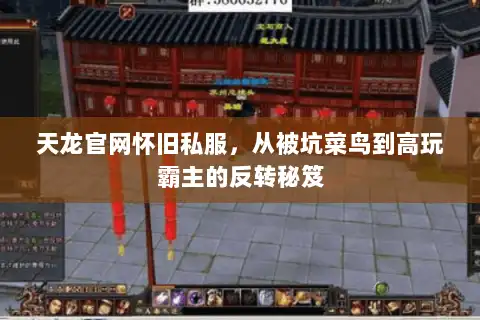 天龙官网怀旧私服，从被坑菜鸟到高玩霸主的反转秘笈