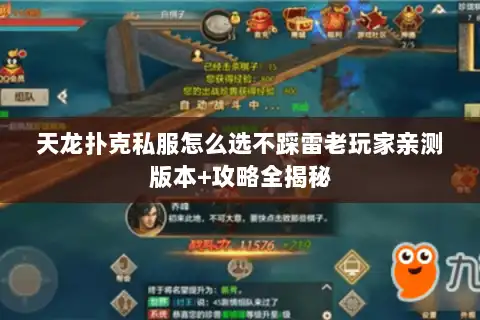 天龙扑克私服怎么选不踩雷老玩家亲测版本+攻略全揭秘
