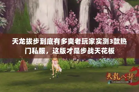 天龙拔步到底有多爽老玩家实测3款热门私服，这版才是步战天花板