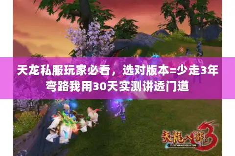 天龙私服玩家必看，选对版本=少走3年弯路我用30天实测讲透门道