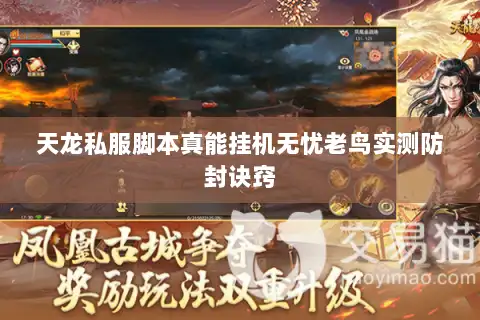 天龙私服脚本真能挂机无忧老鸟实测防封诀窍 天龙私服脚本真能挂机无忧老鸟实测防封诀窍