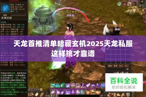 天龙首推清单暗藏玄机2025天龙私服这样挑才靠谱 天龙首推清单暗藏玄机2025天龙私服这样挑才靠谱