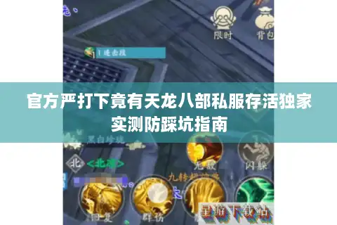 官方严打下竟有天龙八部私服存活独家实测防踩坑指南