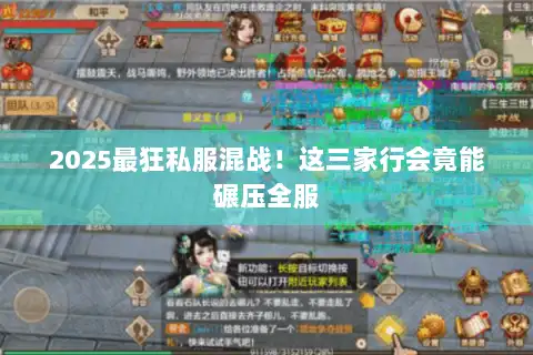 2025最狂私服混战！这三家行会竟能碾压全服