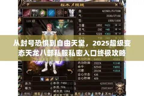从封号恐惧到自由天堂，2025超级变态天龙八部私服私密入口终极攻略