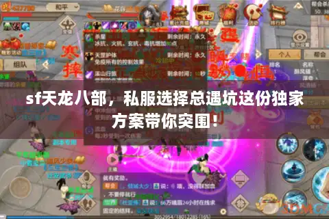 sf天龙八部,私服选择总遇坑这份独家方案带你突围! sf天龙八部,私服选择总遇坑这份独家方案带你突围!