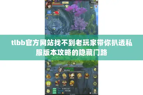 tlbb官方网站找不到老玩家带你扒透私服版本攻略的隐藏门路