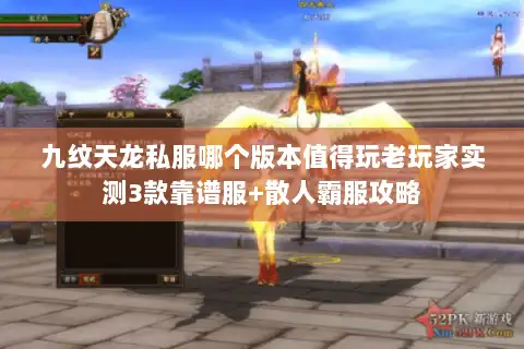 九纹天龙私服哪个版本值得玩老玩家实测3款靠谱服+散人霸服攻略