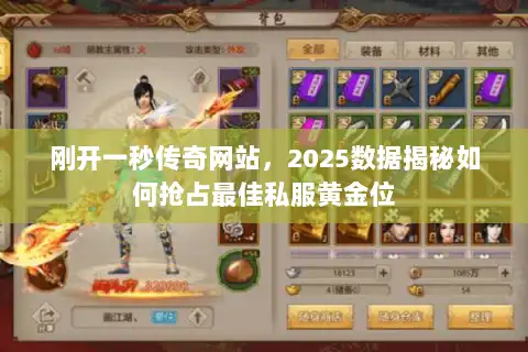 刚开一秒传奇网站,2025数据揭秘如何抢占最佳私服黄金位 刚开一秒传奇网站,2025数据揭秘如何抢占最佳私服黄金位