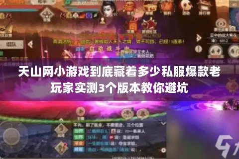 天山网小游戏到底藏着多少私服爆款老玩家实测3个版本教你避坑