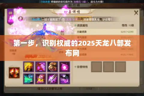第一步,识别权威的2025天龙八部发布网 第一步,识别权威的2025天龙八部发布网