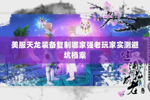 美服天龙装备复制哪家强老玩家实测避坑档案 美服天龙装备复制哪家强老玩家实测避坑档案