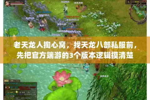 老天龙人掏心窝，找天龙八部私服前，先把官方端游的3个版本逻辑摸清楚