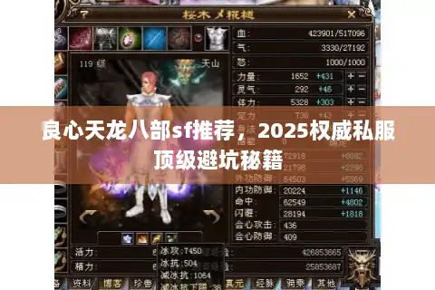 良心天龙八部sf推荐,2025权威私服顶级避坑秘籍 良心天龙八部sf推荐,2025权威私服顶级避坑秘籍